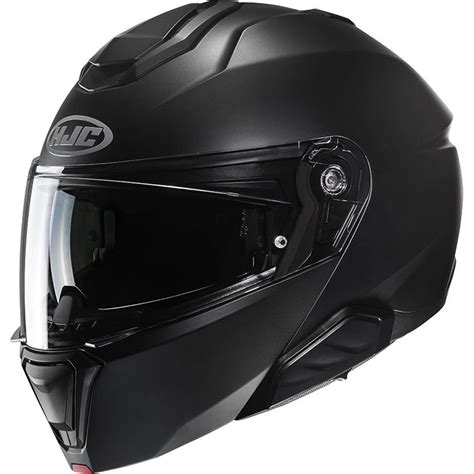 Casque I91 UNI SEMI FLAT BLACK HJC Noir MAXXESS FR Casque Modulable