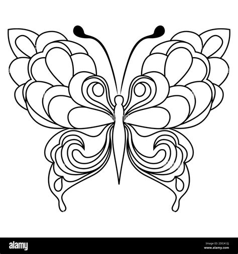 Butterfly drawing hi-res stock photography and images - Alamy