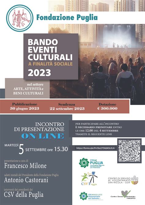 Incontro Online Di Presentazione Del Bando Eventi Culturali 2023