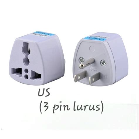 Jual Konverter Au Aus Nz Us To Universal Plug Eu Uk Converter Over