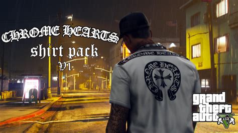 Chrome Hearts Shirt Pack For MP Male GTA5 Mods