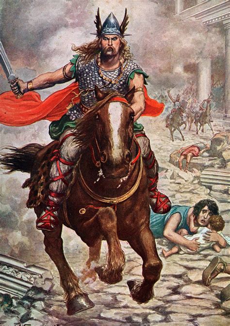 Attila The Hun Raising Aquileia To The Ground Swrdbrkr