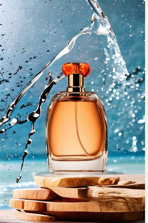 Orange Perfume Bottle Product Photo