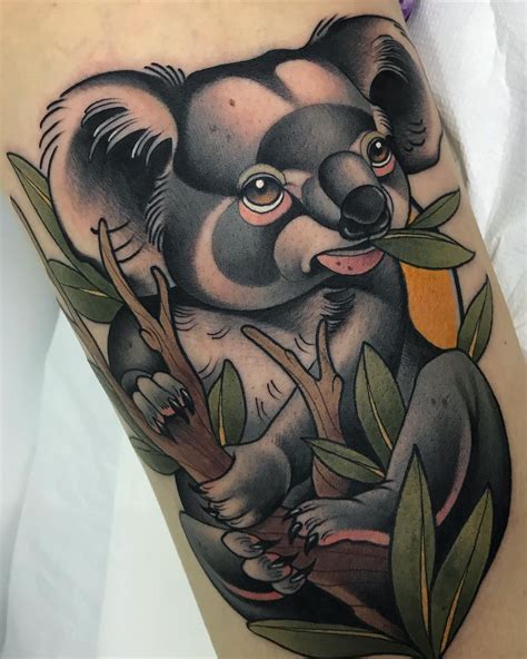 Follow @TATTOOWONDERLAND on Pinterest for more!! Koala bear tattoo ...