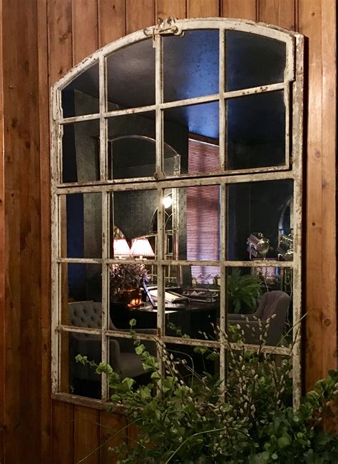 Large Slow Arch Architectural Window Mirror With Great Original