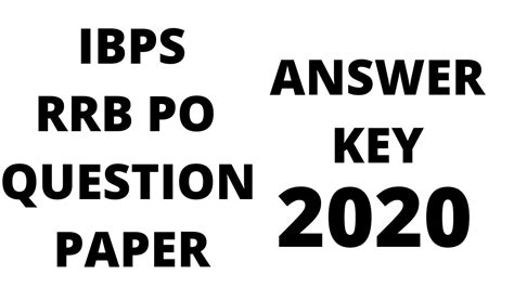 Ibps Rrb Po Prelims 2020 Memory Based Question Paper Youtube