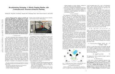 Revolutionizing Packaging A Robotic Bagging Pipeline With Constraint