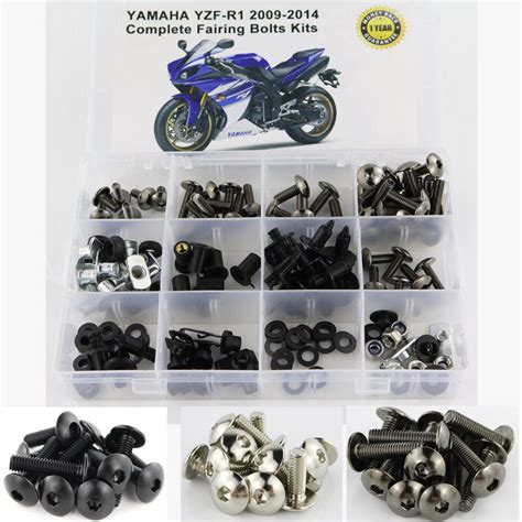 Steel Complete Fairing Bolt Kit Screw Nuts Fit For Yamaha 2009 2014 YZF