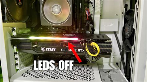 How To Turn Off Led Lights On Msi Graphic Card Youtube