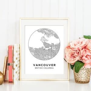 Vancouver Map Print Printable Map of Vancouver City Map Download Map ...