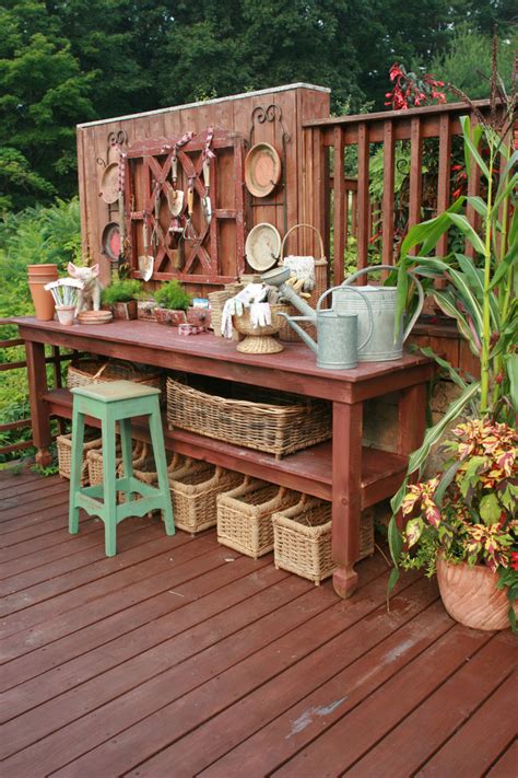 58 Awesome Potting Benches For Every Gardener Shelterness