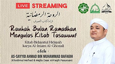 Rauhah Bulan Ramadhan H Part Oleh As Sayyid Ahmad Bin