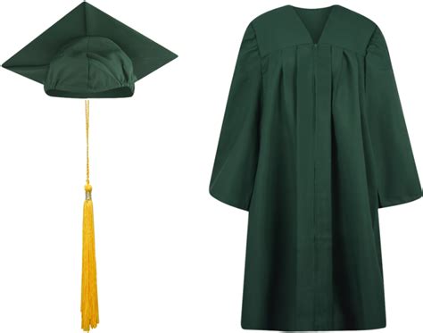 Graduation Gown Png Dark Green Graduation Gown Clipart Large Size Png Image Pikpng