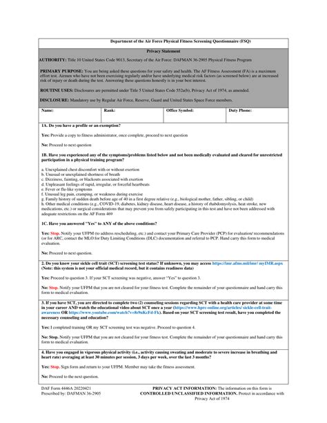 Daf Form 4446a Fill Out Sign Online And Download Fillable Pdf