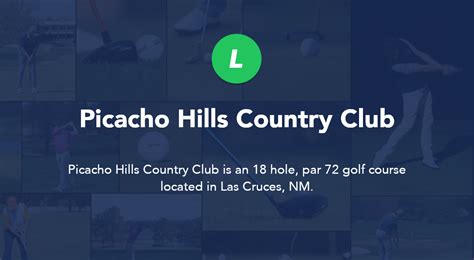 Picacho Hills Country Club - Las Cruces, NM | Local Golf Spot