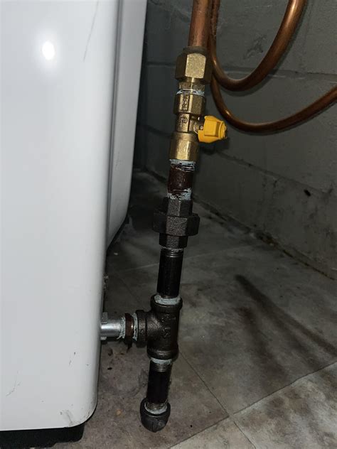 Gas Dryer Connection R Plumbing