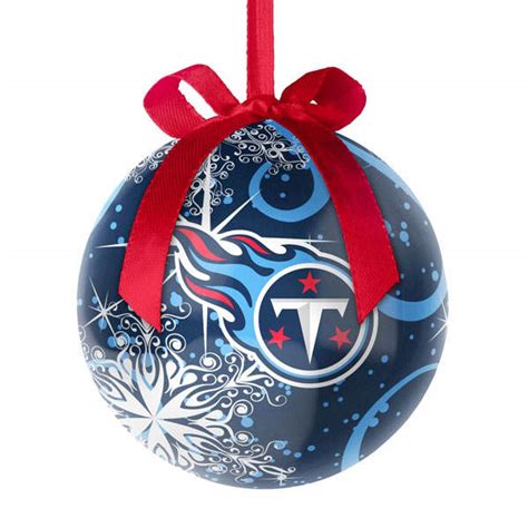 Tennessee Titans Decoupage Snowflake Ball Ornament Item The