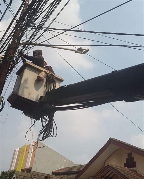 Kec Larangan Lampu Led Pju Tangerang Terang Mati Dishub Perbaiki