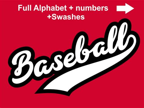 Baseball Font svg Baseball Alphabet Baseball Letters svg | Etsy