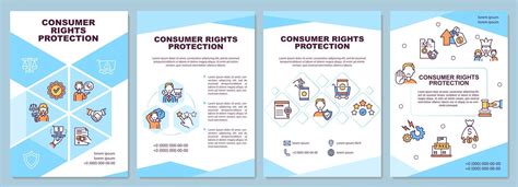 Consumer rights protection brochure template 2254719 Vector Art at Vecteezy