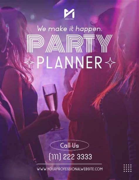 Party Planner Flyer Template Postermywall