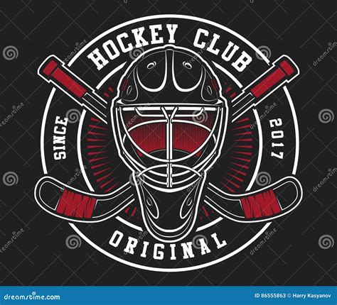 Hockey Helmet Professional Ice Illustration Skull With Hockey Helmet