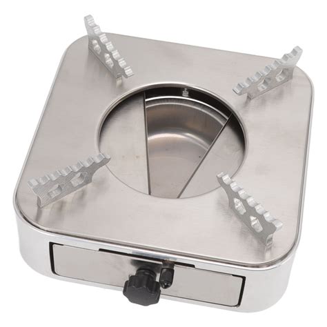 Alcohol Stove Stainless Steel Silver One Piece Design Drawer Structure