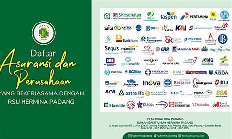 Hermina Hospitals Daftar Asuransi Dan Perusahaan Yang Bekerjasama