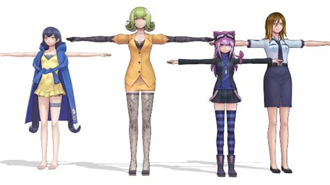 Mmd Digimon Girls Packs Dl By Lautaromero On Deviantart