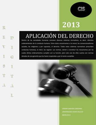 Aplicacion Del Derecho PDF