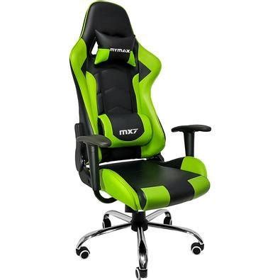 Cadeira Gamer Mymax MX7 até 150Kg Verde KaBuM