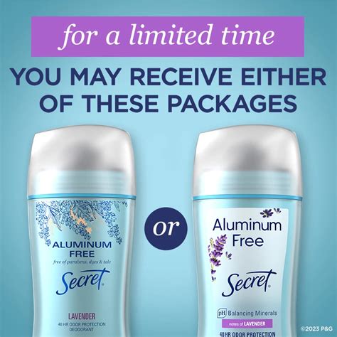 Aluminum Free Deodorant Real Lavender Secret