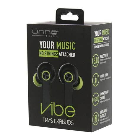 Unno Tekno Earbuds Vibe Black Promotech