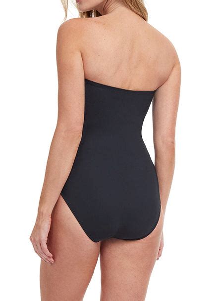 Onyx Bandeau One Piece Swimland