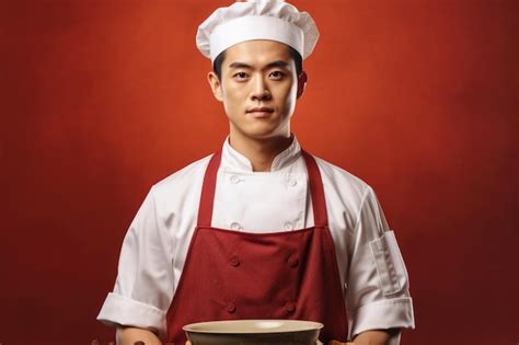 A Man In A Chefs Uniform Holding A Bowl This Image Can Be Used To