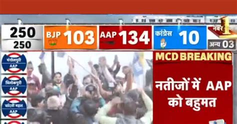 Mcd Election Result Winner List आम आदमी पार्टी को बहुमत 134 सीटों पर जीत जानें किस वार्ड से