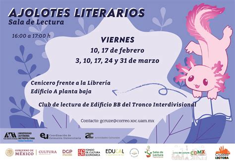 Ajolotes literarios Protección Civil UAM X