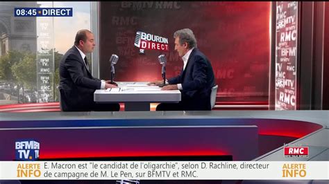 David Rachline Face Jean Jacques Bourdin En Direct