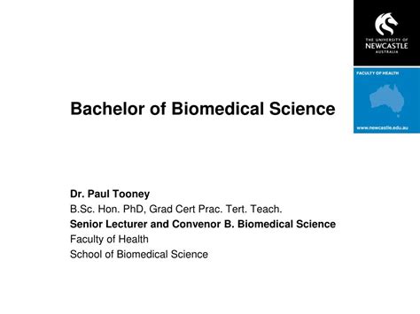 PPT Bachelor Of Biomedical Science PowerPoint Presentation Free