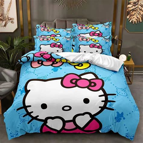 Hello Kitty Bedding Set Quilt Duvet Sanrio Melody Cinnamoroll Cover