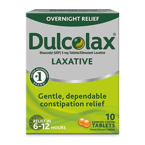 Dulcolax Stimulant Laxative Tablets - Overnight Relief - Shop Digestion ...