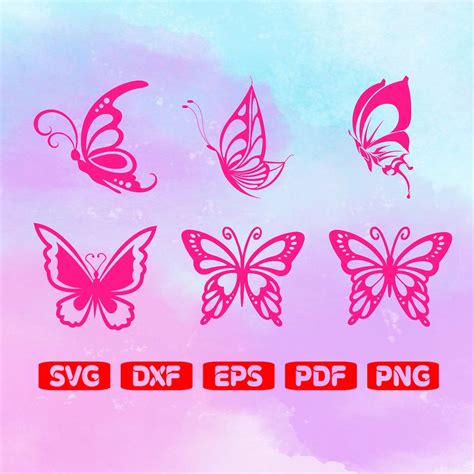 Butterfly Svg Butterfly Svg Bundle Layered Butterfly Bundle Etsy