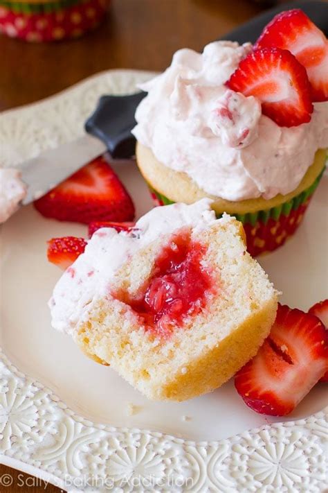 Strawberry Shortcake Cupcakes Sallys Baking Addiction The Best