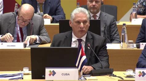 Intervenci N Del Presidente De La Rep Blica De Cuba Miguel D Az Canel