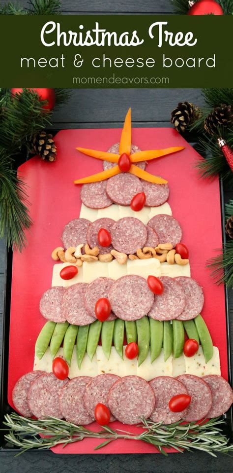 Easy Christmas Tree Meat And Cheese Board