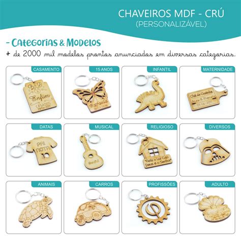 Chaveiro Personalizado Mdf Diversos Clave De Sol Elo