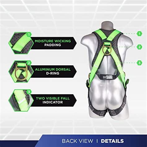 Palmer Safety Full Body Harness With Point Adjustment Dorsal D Ring