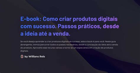 E Book Como Criar Produtos Digitais Sucesso Passos Pr Ticos