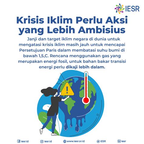 Krisis Iklim Perlu Aksi Yang Lebih Ambisius Iesr