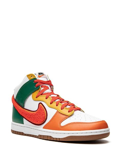 Nike Dunk Hi Retro University Habanero Red Sneakers Farfetch